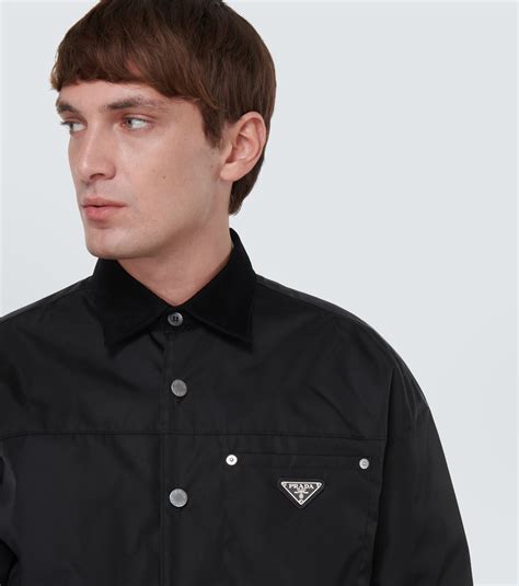 prada black overshirt|Re.